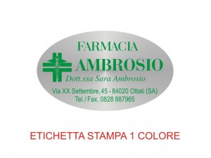 Etichette adesive per farmacie e parafarmacie (mm 44x25) (cod. 9P)